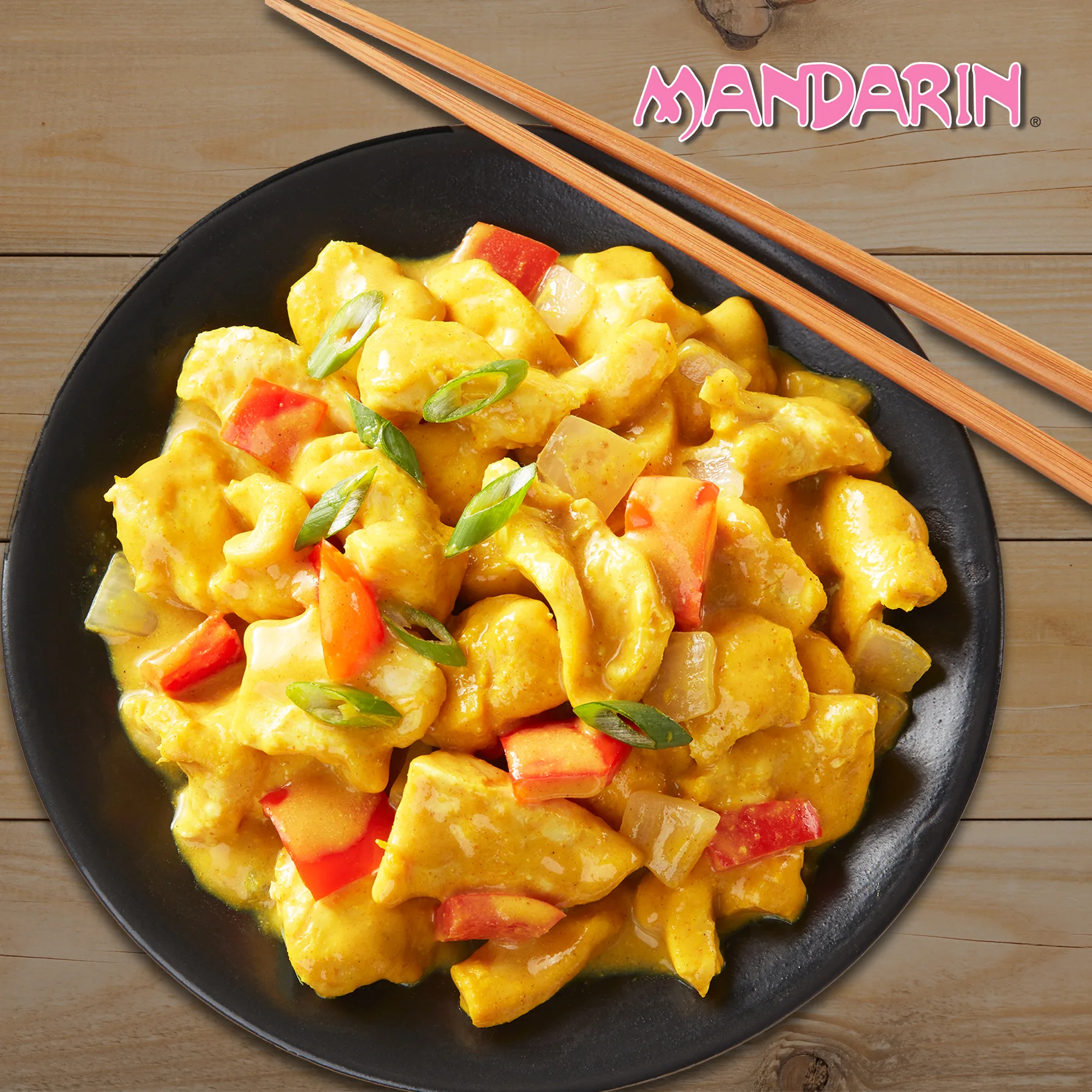 Styled commercial food photograph for Mandarin Restaurant.