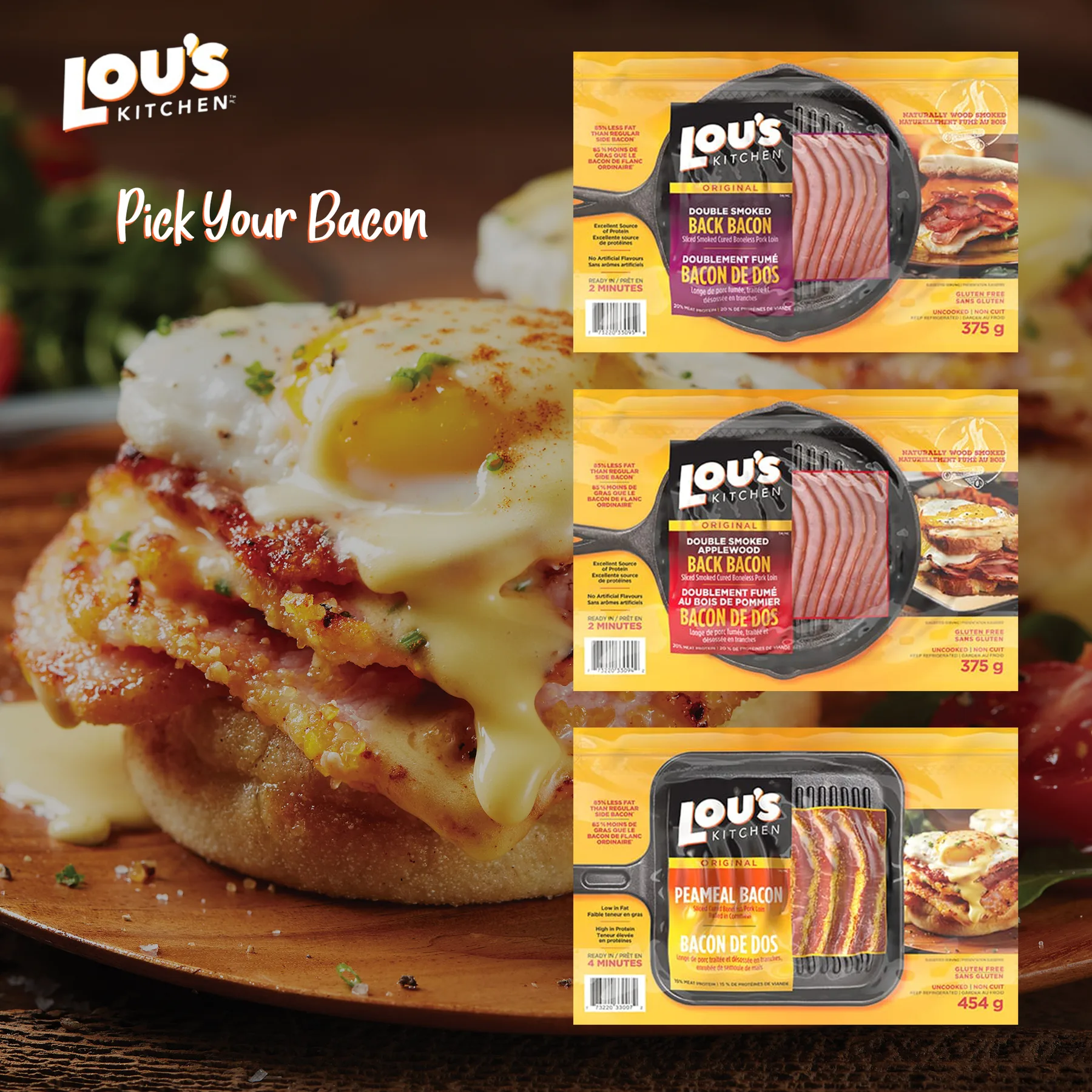 Pick Your Bacon campaign creative